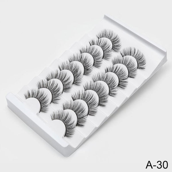 SEXYSHEEP 4/8 pairs 3D Mink Lashes Natural False Eyelashes Dramatic Volume Fake Lashes Makeup Eyelash Extension Silk Eyelashes