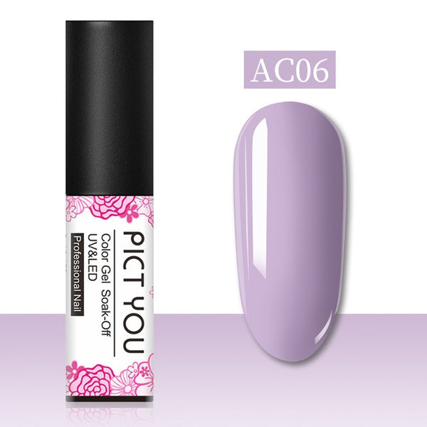 1 Bottle PICT YOU Color Changing Nail Gel Three Colors Soak Off Gel Polish Thermal Gel Temperature Change Nail Gel