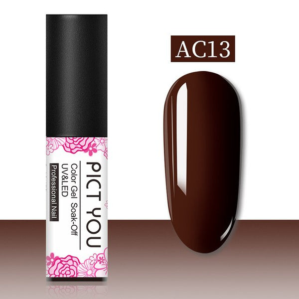 1 Bottle PICT YOU Color Changing Nail Gel Three Colors Soak Off Gel Polish Thermal Gel Temperature Change Nail Gel