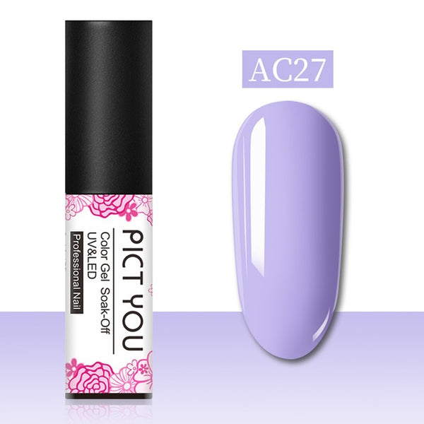 1 Bottle PICT YOU Color Changing Nail Gel Three Colors Soak Off Gel Polish Thermal Gel Temperature Change Nail Gel