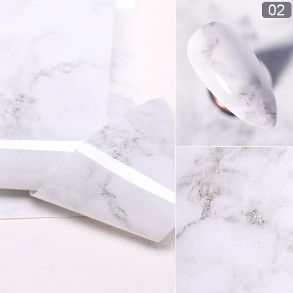 Nail Foils Marble Series Nail Transfer Foils Decorations DIY idea nail Art Transfer Sticker Decals Nail Accessories