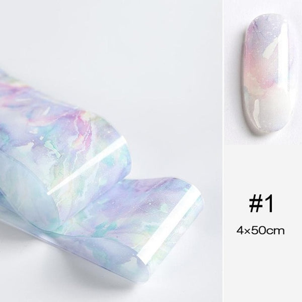 Nail Foils Marble Series Nail Transfer Foils Decorations DIY idea nail Art Transfer Sticker Decals Nail Accessories