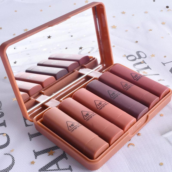 Pumpkin matte lipstick 6 Colors lipstick set maquillaje lips makeup Long Lasting nude lipstick maquillaje mujer maquillage TSLM1