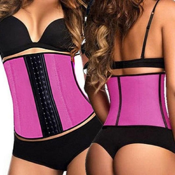 Latex Waist Trainer Corset 9 Steel Bone Shapewear Body Shapers Women Corset Slimming Belt Waist Shaper Cinta Modeladora