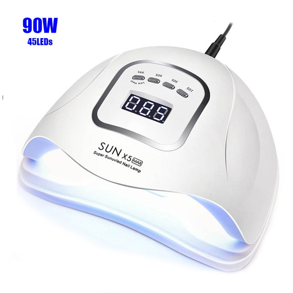 SUNX5 Max 90/72W LED Lamp Nail Dryer 45/36 LEDs UV Ice Lamp For Drying Gel Polish 10/30/60/99s Timer Auto Sensor Manicure Tools