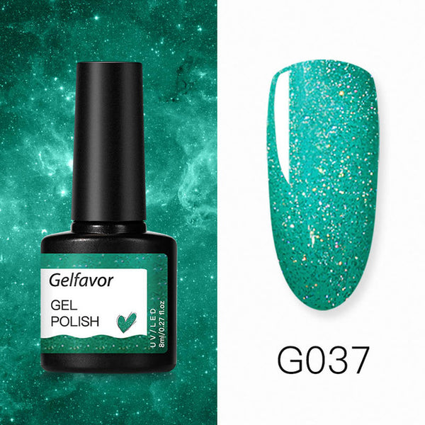 Gelfavor 8ml Gel Nail Polish Glitter For Manicure set nail art Semi platium UV LED Lamp Nail varnishes Base top coat Gel lacquer