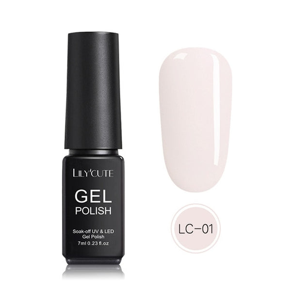 LILYCUTE Nail Art Gel 7ML  Nail Color UV LED Gel Nail Polish Long-lasting Macaron Soak off Varnish Gel varnish Nail Art DIY