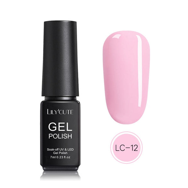LILYCUTE Nail Art Gel 7ML  Nail Color UV LED Gel Nail Polish Long-lasting Macaron Soak off Varnish Gel varnish Nail Art DIY