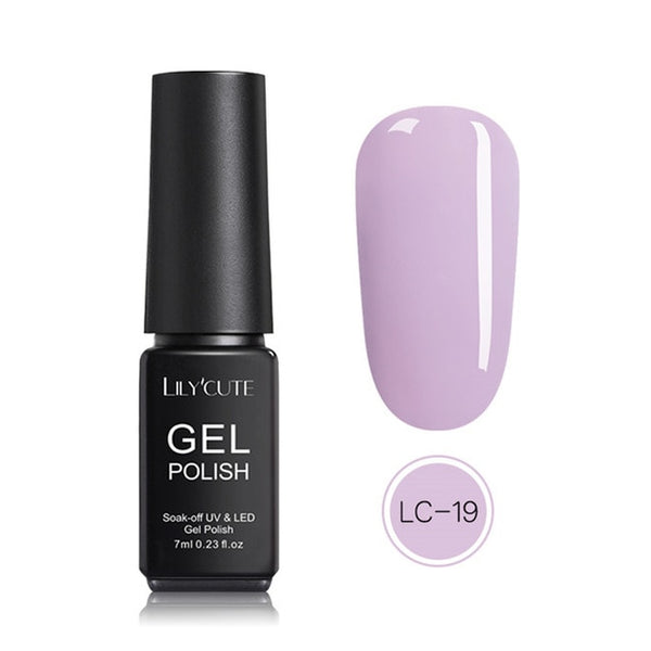 LILYCUTE Nail Art Gel 7ML  Nail Color UV LED Gel Nail Polish Long-lasting Macaron Soak off Varnish Gel varnish Nail Art DIY