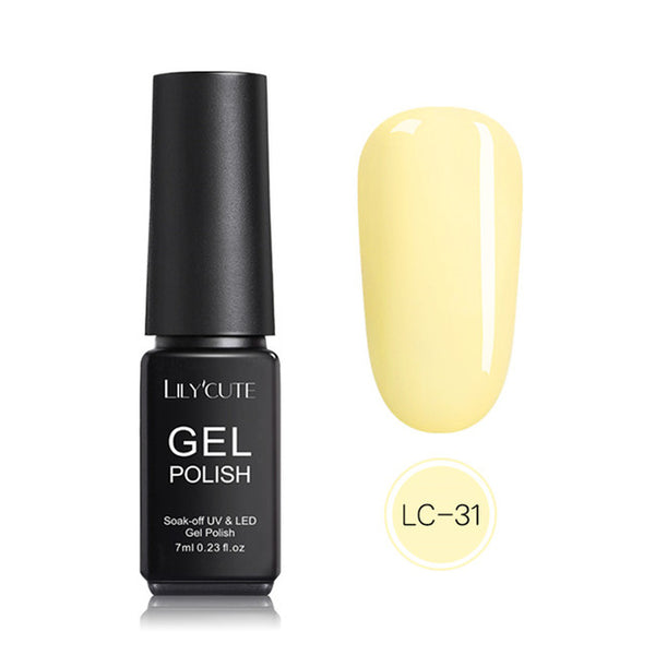 LILYCUTE Nail Art Gel 7ML  Nail Color UV LED Gel Nail Polish Long-lasting Macaron Soak off Varnish Gel varnish Nail Art DIY