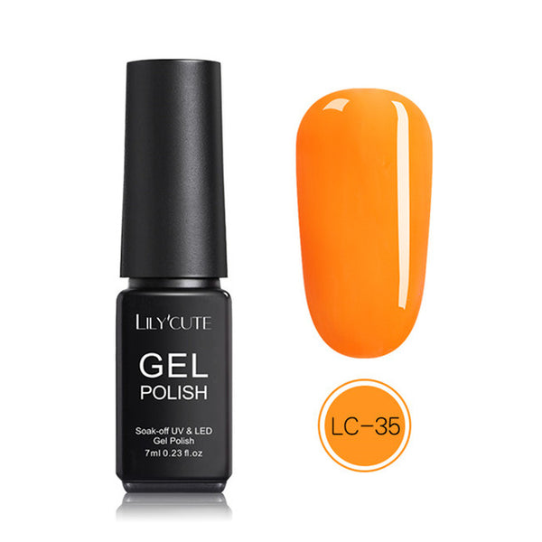 LILYCUTE Nail Art Gel 7ML  Nail Color UV LED Gel Nail Polish Long-lasting Macaron Soak off Varnish Gel varnish Nail Art DIY