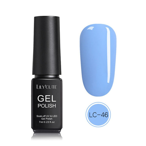 LILYCUTE Nail Art Gel 7ML  Nail Color UV LED Gel Nail Polish Long-lasting Macaron Soak off Varnish Gel varnish Nail Art DIY