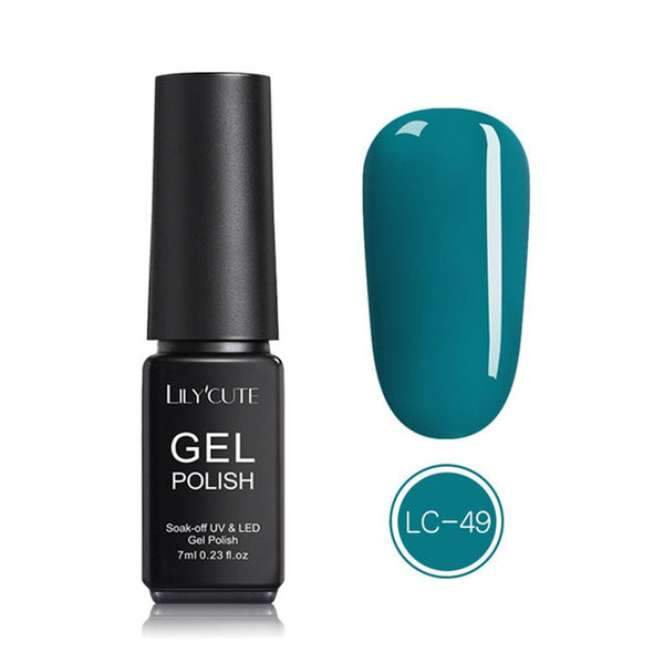 LILYCUTE Nail Art Gel 7ML  Nail Color UV LED Gel Nail Polish Long-lasting Macaron Soak off Varnish Gel varnish Nail Art DIY