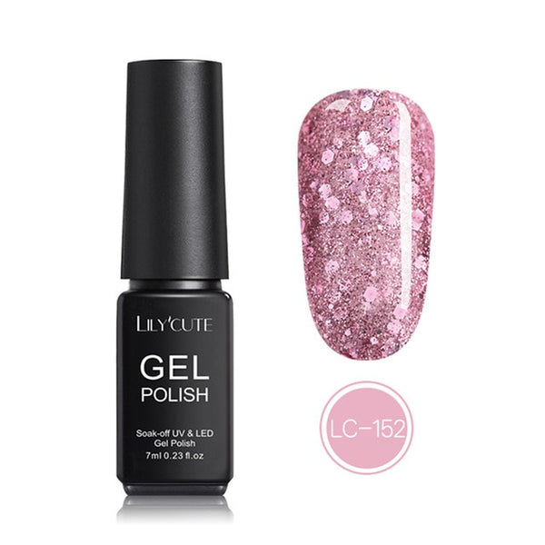 LILYCUTE Nail Art Gel 7ML  Nail Color UV LED Gel Nail Polish Long-lasting Macaron Soak off Varnish Gel varnish Nail Art DIY
