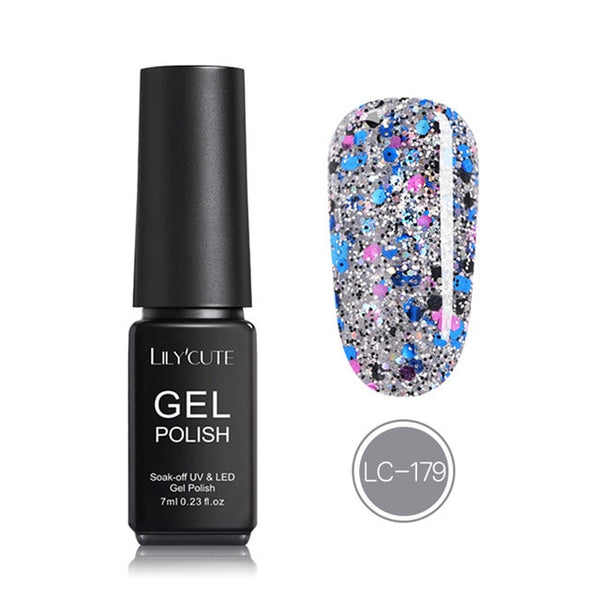 LILYCUTE Nail Art Gel 7ML  Nail Color UV LED Gel Nail Polish Long-lasting Macaron Soak off Varnish Gel varnish Nail Art DIY