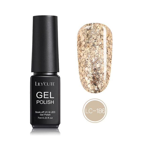 LILYCUTE Nail Art Gel 7ML  Nail Color UV LED Gel Nail Polish Long-lasting Macaron Soak off Varnish Gel varnish Nail Art DIY
