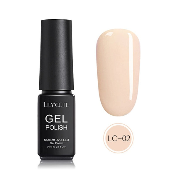 LILYCUTE Nail Art Gel 7ML  Nail Color UV LED Gel Nail Polish Long-lasting Macaron Soak off Varnish Gel varnish Nail Art DIY
