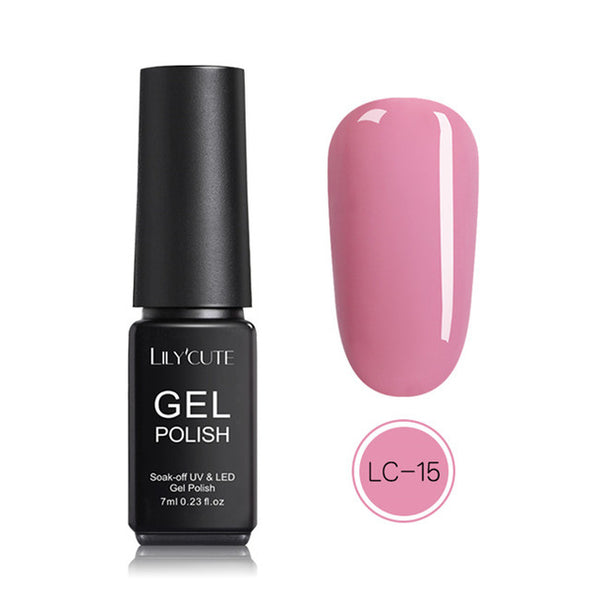 LILYCUTE Nail Art Gel 7ML  Nail Color UV LED Gel Nail Polish Long-lasting Macaron Soak off Varnish Gel varnish Nail Art DIY