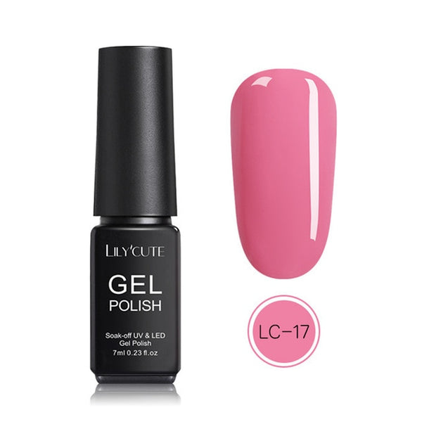 LILYCUTE Nail Art Gel 7ML  Nail Color UV LED Gel Nail Polish Long-lasting Macaron Soak off Varnish Gel varnish Nail Art DIY