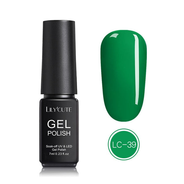 LILYCUTE Nail Art Gel 7ML  Nail Color UV LED Gel Nail Polish Long-lasting Macaron Soak off Varnish Gel varnish Nail Art DIY