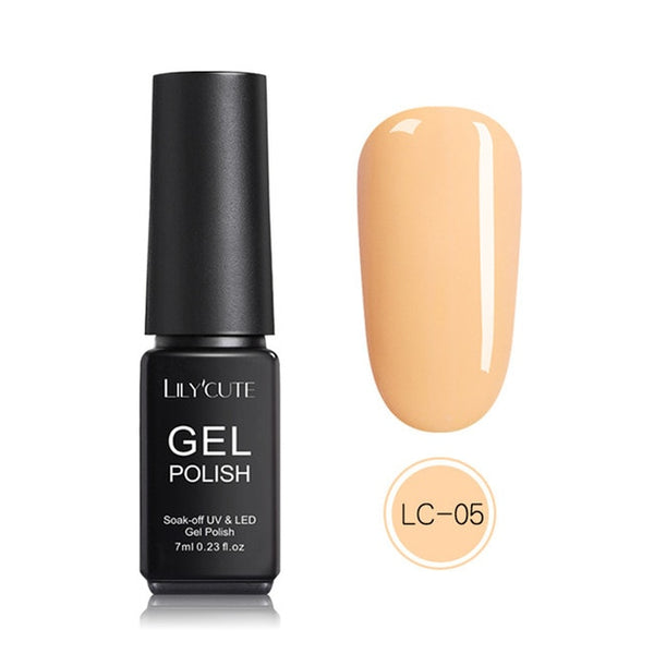 LILYCUTE Nail Art Gel 7ML  Nail Color UV LED Gel Nail Polish Long-lasting Macaron Soak off Varnish Gel varnish Nail Art DIY