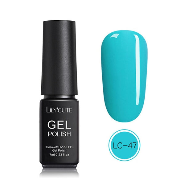 LILYCUTE Nail Art Gel 7ML  Nail Color UV LED Gel Nail Polish Long-lasting Macaron Soak off Varnish Gel varnish Nail Art DIY