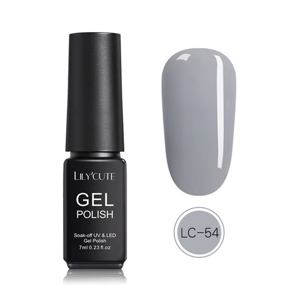 LILYCUTE Nail Art Gel 7ML  Nail Color UV LED Gel Nail Polish Long-lasting Macaron Soak off Varnish Gel varnish Nail Art DIY