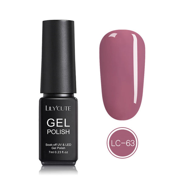 LILYCUTE Nail Art Gel 7ML  Nail Color UV LED Gel Nail Polish Long-lasting Macaron Soak off Varnish Gel varnish Nail Art DIY