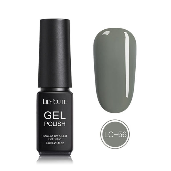 LILYCUTE Nail Art Gel 7ML  Nail Color UV LED Gel Nail Polish Long-lasting Macaron Soak off Varnish Gel varnish Nail Art DIY