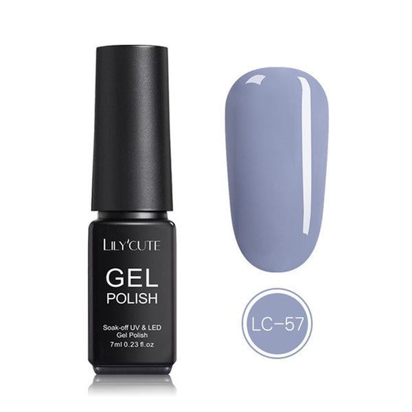 LILYCUTE Nail Art Gel 7ML  Nail Color UV LED Gel Nail Polish Long-lasting Macaron Soak off Varnish Gel varnish Nail Art DIY