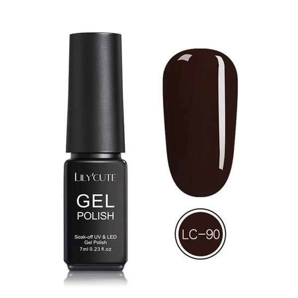 LILYCUTE Nail Art Gel 7ML  Nail Color UV LED Gel Nail Polish Long-lasting Macaron Soak off Varnish Gel varnish Nail Art DIY