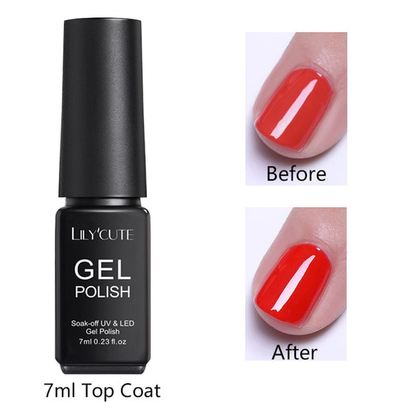 LILYCUTE Nail Art Gel 7ML  Nail Color UV LED Gel Nail Polish Long-lasting Macaron Soak off Varnish Gel varnish Nail Art DIY