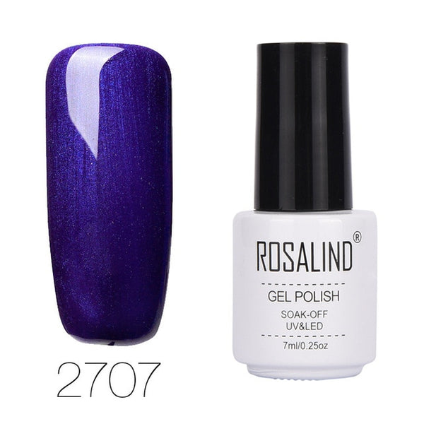 ROSALIND Gel Varnish Nail Polish Set Hybrid All For Manicure 7ML Colors Semi Permanant UV Nail Art Prime Gel Varnish Nail Polish