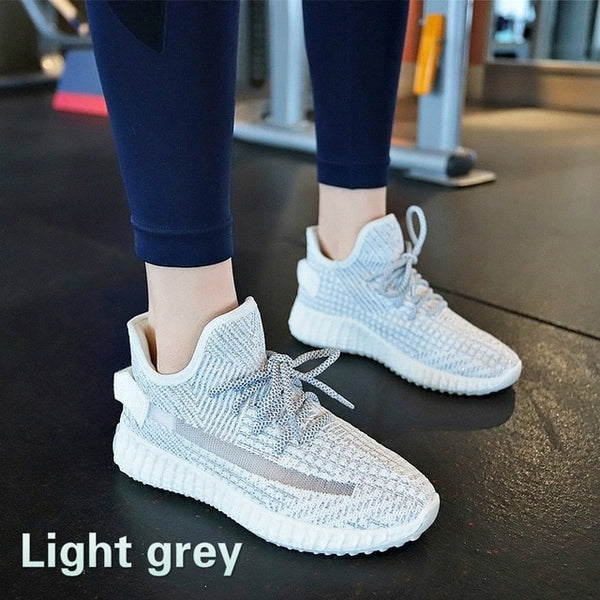 TEMOFON breathable mesh sneaker women casual sneaker sports shoes 2020 spring summer lace up women shoes chaussures femme HVT256