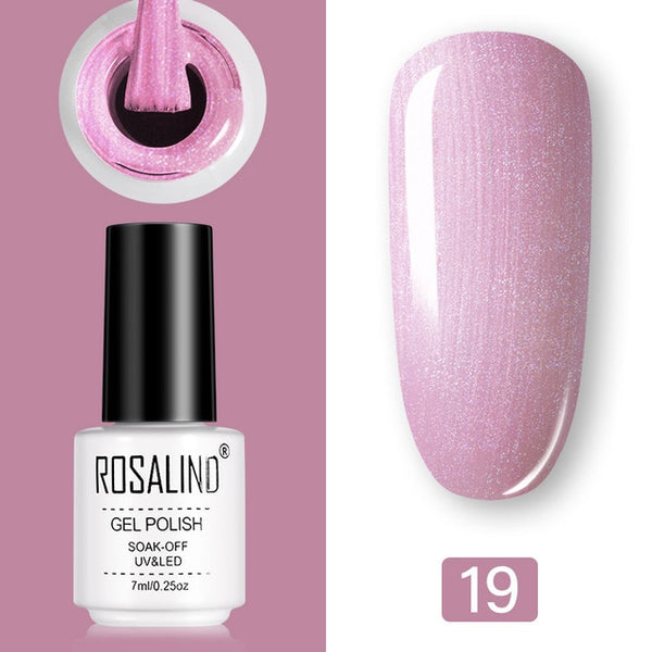 ROSALIND Nail Polish Vernis Semi Permanent Hybrid Varnish Gel polish uv Color Gel Manicure Primer Top Coat Glitter Nail Art