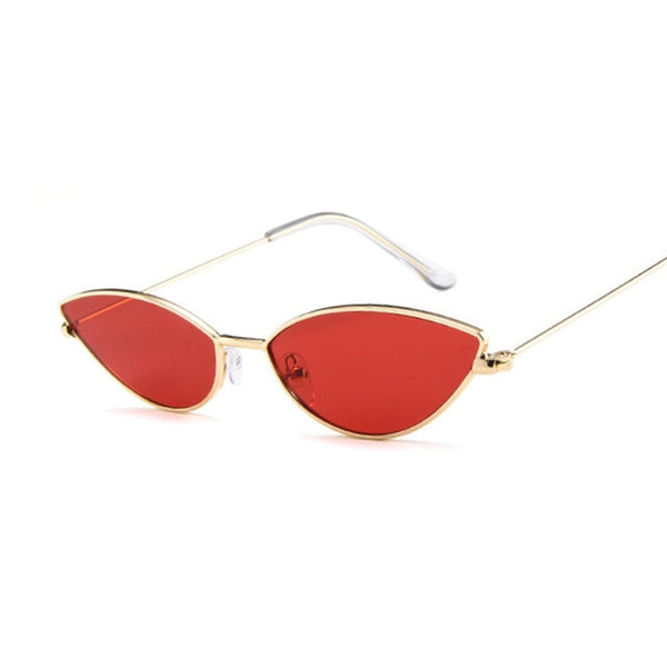 Carino Sexy Occhio di Gatto Occhiali Da Sole Donne Retro Piccolo Nero Rosso Rosa Cateye Occhiali Da Sole Donna Vintage Shades Per Le Donne