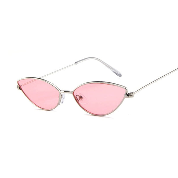 Carino Sexy Occhio di Gatto Occhiali Da Sole Donne Retro Piccolo Nero Rosso Rosa Cateye Occhiali Da Sole Donna Vintage Shades Per Le Donne