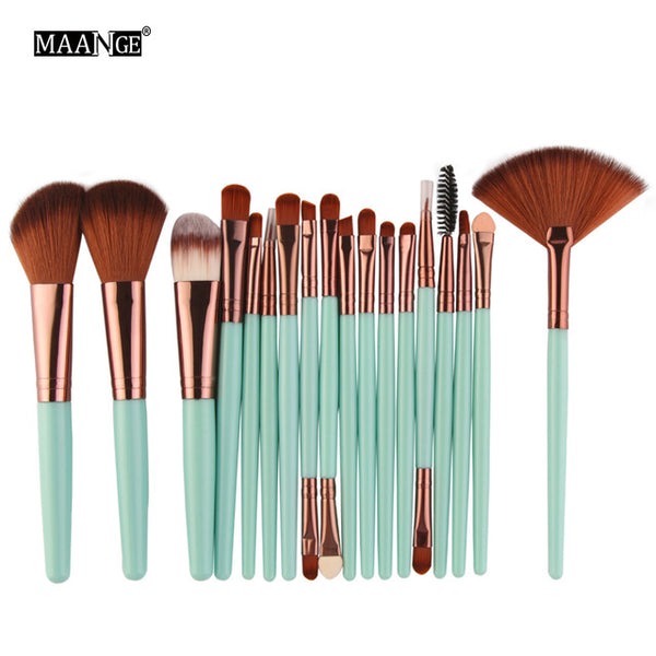 MAANGE 6/15/18Pcs Makeup Brushes Tool Set Cosmetic Powder Eye Shadow Foundation Blush Blending Beauty Make Up Brush Maquiagem