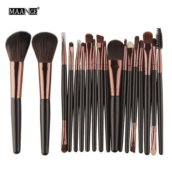 MAANGE 6/15/18Pcs Makeup Brushes Tool Set Cosmetic Powder Eye Shadow Foundation Blush Blending Beauty Make Up Brush Maquiagem