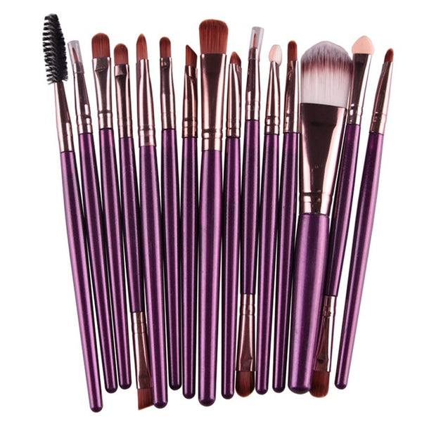 MAANGE 6/15/18Pcs Makeup Brushes Tool Set Cosmetic Powder Eye Shadow Foundation Blush Blending Beauty Make Up Brush Maquiagem