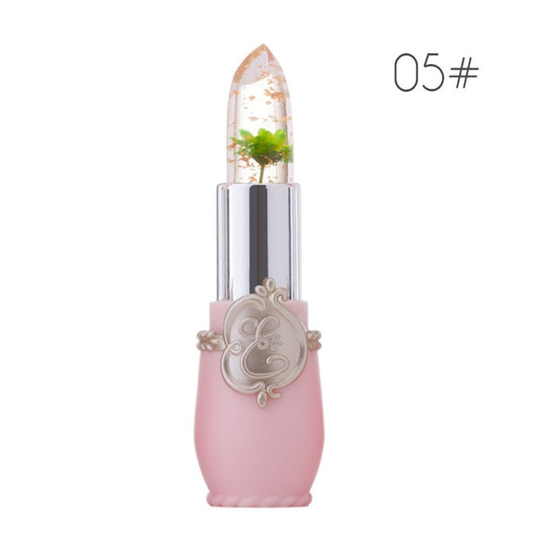 Flower Crystal Jelly Lipstick Magic Temperature Color Changing Lip Balm Moisturizing Long Lasting Beauty Lipstick Makeup TSLM1