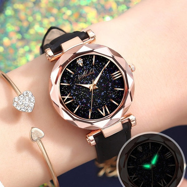 Womens watches Ladies fashion Colorful Ultra-thin leather rhinestone analog quartz watch Female Belt Watch 533