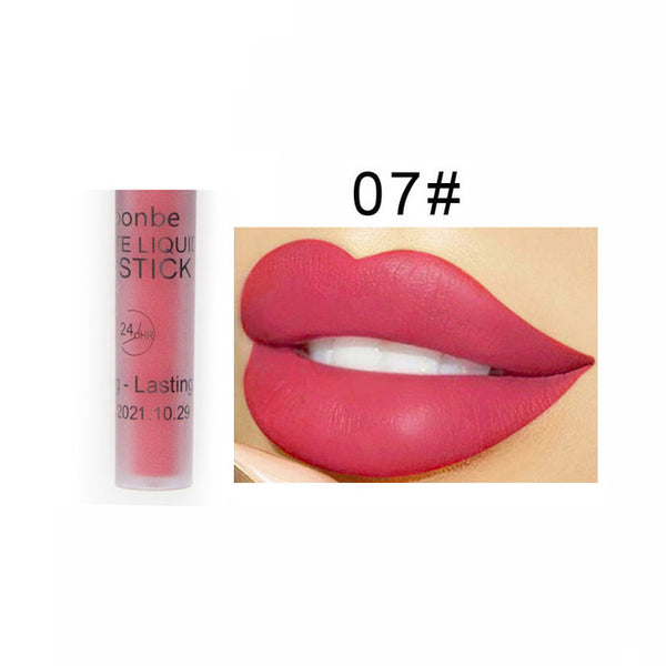 Waterproof Liquid Lipstick Makeup Matte Lip Gloss Long-lasting Cosmetics Lip Stick Cream Silky Glosses Velvet Nude Lipgloss 1Pcs