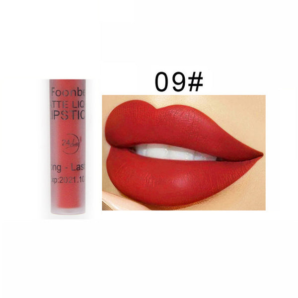 Waterproof Liquid Lipstick Makeup Matte Lip Gloss Long-lasting Cosmetics Lip Stick Cream Silky Glosses Velvet Nude Lipgloss 1Pcs