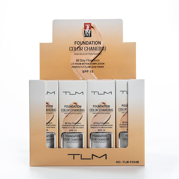 TLM Color Changing Foundation Profesional Colour Changing Face Makeup Waterproof Makeup Gift Skin Care Liquid Foundation