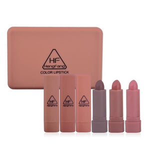 Pumpkin matte lipstick 6 Colors lipstick set maquillaje lips makeup Long Lasting nude lipstick maquillaje mujer maquillage TSLM1