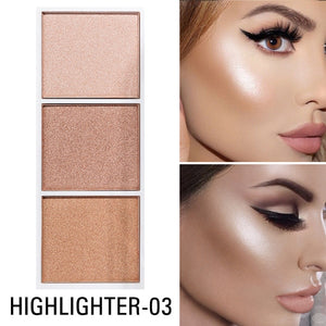 SACE LADY 4 Colors Highlighter Palette Makeup Face Contour Powder Bronzer Make Up Blusher Professional Blush Palette Cosmetics