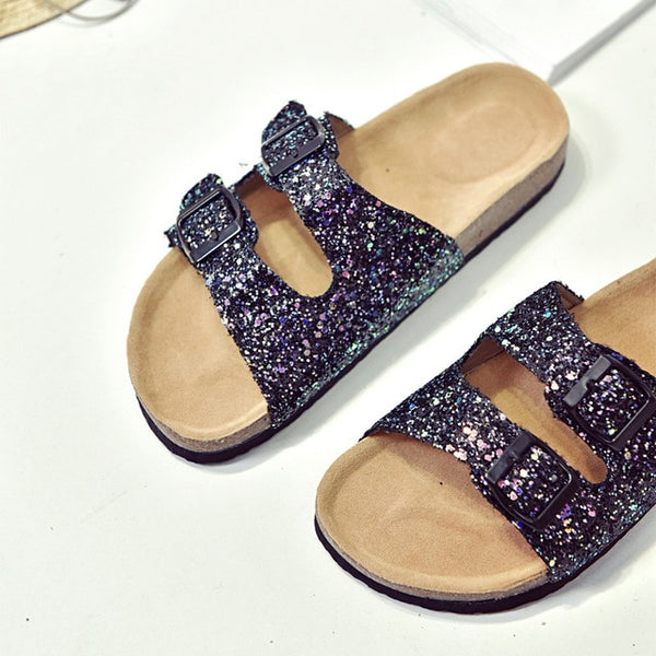 Fashion Cork Sandals 2019 New Women Casual Summer Beach Gladiator Buckle Strap Sandals Shoe Flat with  Size 35-40